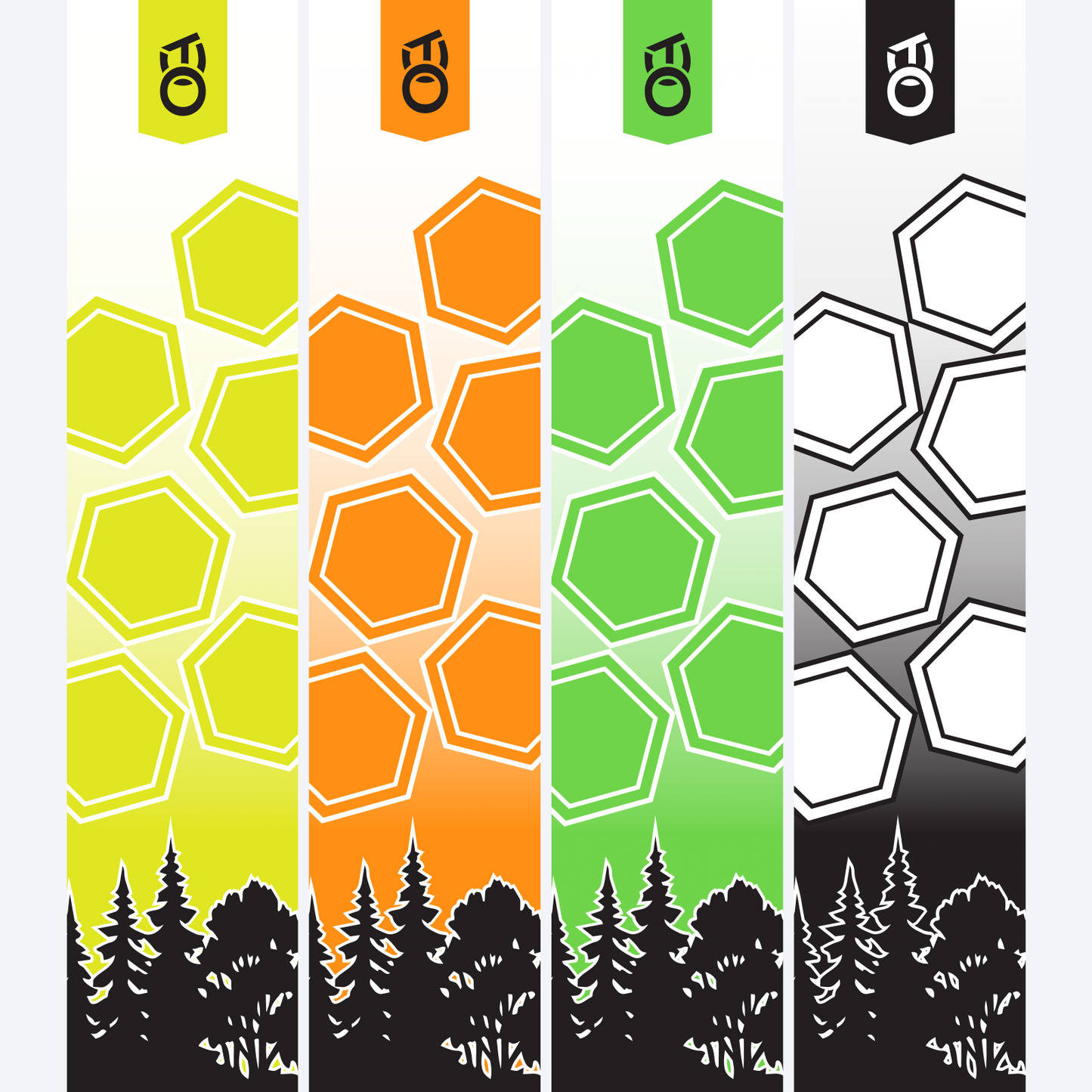 Falling Hex-Large Arrow Wraps