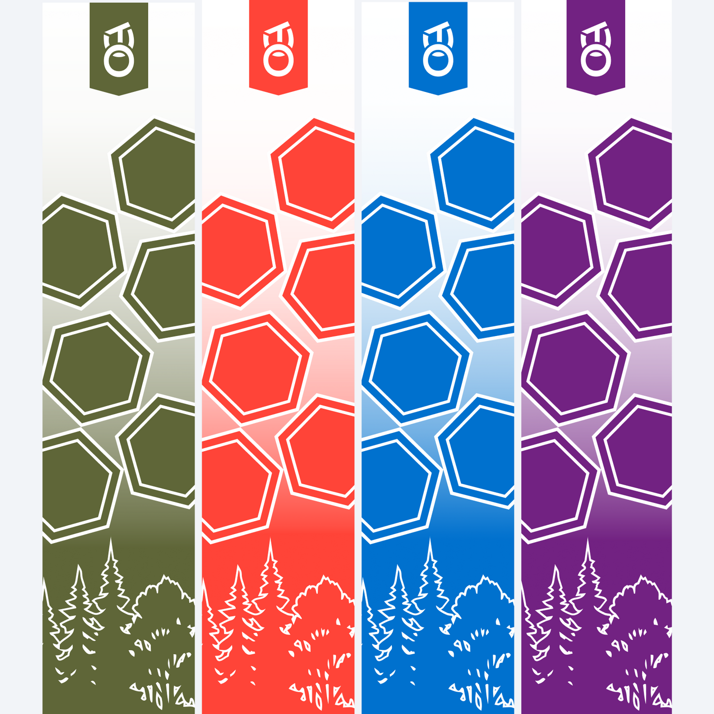 Falling Hex-Large Arrow Wraps
