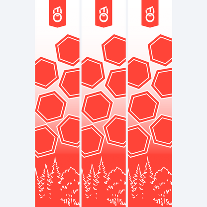 Falling Hex-Large Arrow Wraps