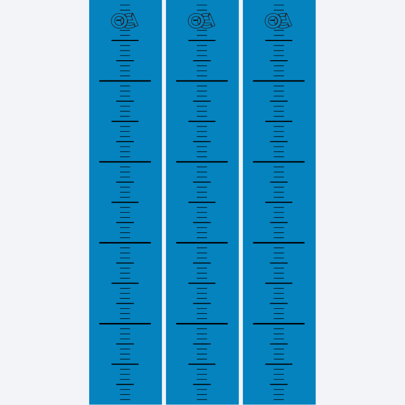 Fluorescent Ruler Arrow Wraps