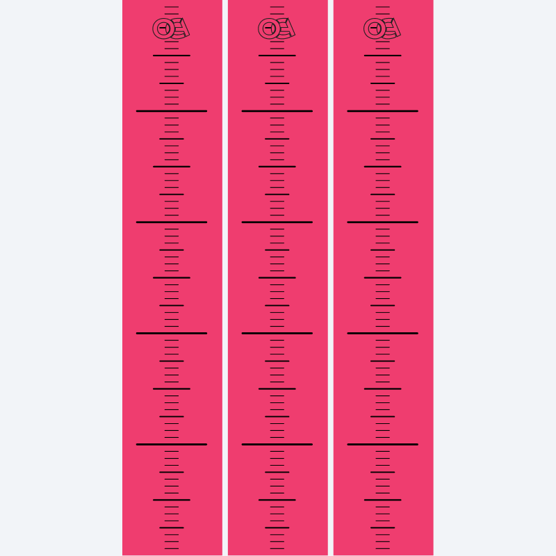 Fluorescent Ruler Arrow Wraps