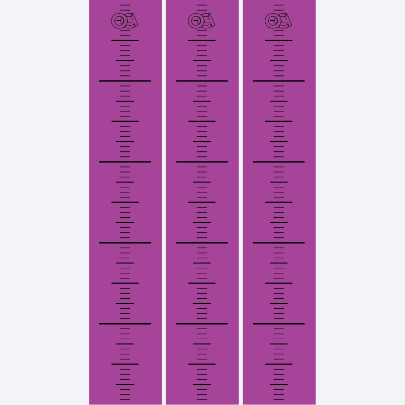 Fluorescent Ruler Arrow Wraps